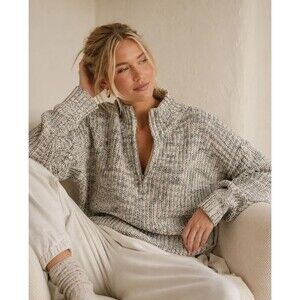 Offline by Aerie Sweater Womens M Chillside Quarter Zip Pullover Oversized Thumb